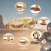 CRG Sports Motorcycle Goggle Aviator Pilot Style Cruiser Scooter Motocross Goggles for Man, Woman, Adult view 4