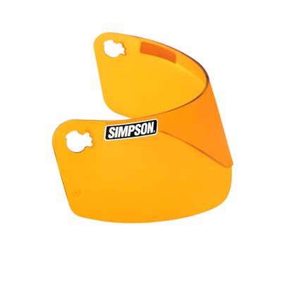 SIMPSON Motorcycle 89202MBC Outlaw Bandit Amber Helmet Shield Medium Large XL XXL