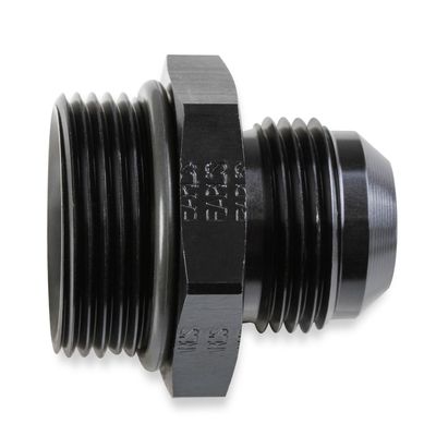 Earl's -12 Male An To -16 Orb, Aluminum, Black