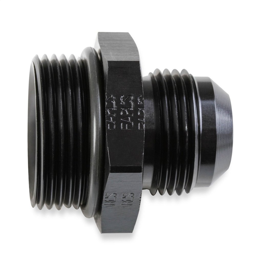 Earl's -12 Male An To -16 Orb, Aluminum, Black