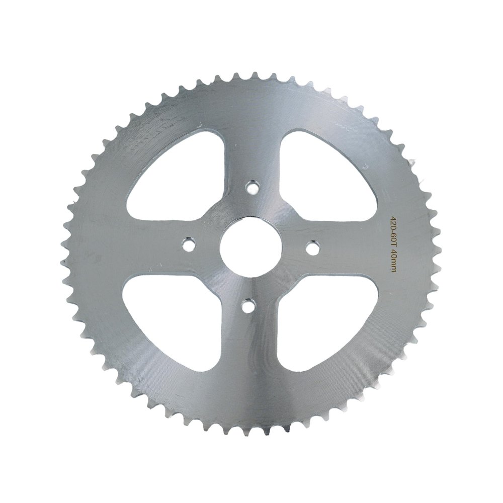 AlveyTech #40/41/420 Chain - 60 Tooth Rear Mini Bike Sprocket Compatible With Coleman CT200U CT200U-EX BT200X KT196 Baja Warrior Massimo MB200 212cc 196cc 200cc 6.5hp Powersports Parts, Better Torque