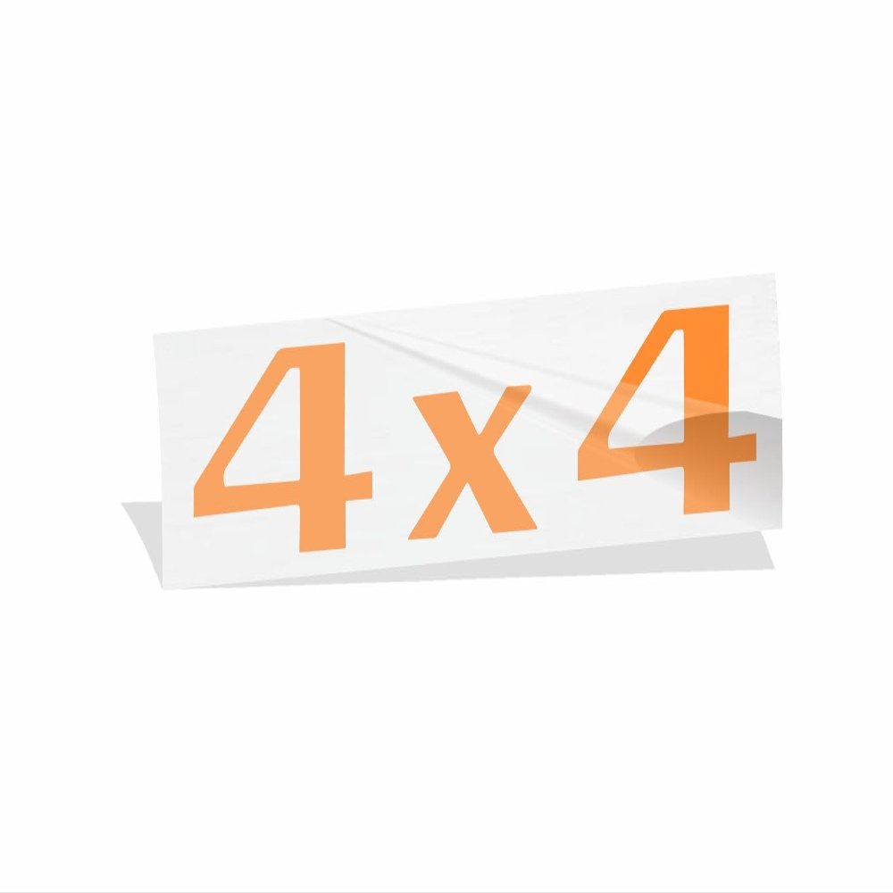 4x4 Emblem Overlay Decal Sticker - 2005-2021 Jeep Grand Cherokee - (Color: Reflective Medium Blue)