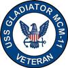US Navy USS Gladiator MCM-11 Ship Veteran Decal Sticker 3.8" view 1