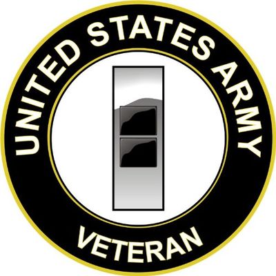 3.8" US Army Chief Warrant Officer 2 Veteran Decal Sticker