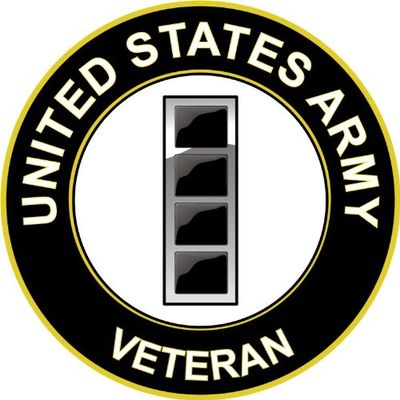 3.8" US Army Chief Warrant Officer 4 Veteran Decal Sticker