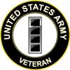 3.8" US Army Chief Warrant Officer 4 Veteran Decal Sticker view 1