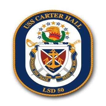 US Navy Ship USS Carter Hall LSD-50 Decal Sticker 3.8"