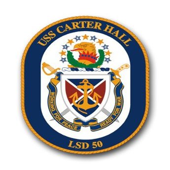 US Navy Ship USS Carter Hall LSD-50 Decal Sticker 3.8"