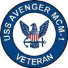 US Navy USS Avenger MCM-1 Ship Veteran Decal Sticker 5.5" view 1