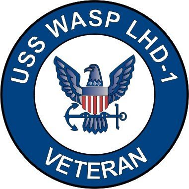 US Navy USS Wasp LHD-1 Ship Veteran Decal Sticker 3.8"