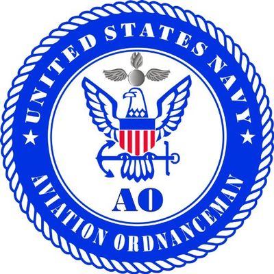 US Navy Aviation Ordnanceman Rating Decal Sticker 3.8"