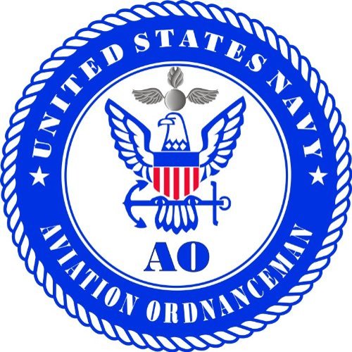US Navy Aviation Ordnanceman Rating Decal Sticker 3.8"