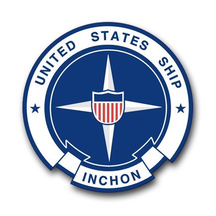 US Navy Ship USS Inchon LPH/MCS -12 Decal Sticker 3.8"