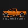 Tee Hunt Roll with Power Pickup Truck Men's Big and Tall Graphic Long Sleeve T-Shirt - Offroad 4x4 Design 3X-Large Black view 4