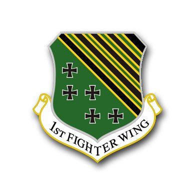 US Air Force 1st Fighter Wing Decal Sticker 3.8"