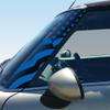 US Flag Pillar Vinyl Decals for 2nd Gen Mini Cooper R55 R56 R57 - Set of 2 - Choose Color - [Azure Blue] view 1