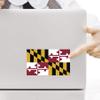 2-Pack Maryland State Flag Decal Stickers | Official State Flag of Maryland Stickers | 5-Inches by 3-Inches | Premium Quality Vinyl | PD326 view 4