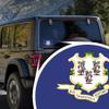 2-Pack Connecticut State Flag Decal Stickers | Official Flag of Connecticut Stickers | 5-Inches by 3-Inches | Premium Quality Vinyl | PD313 view 3