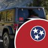 2-Pack Tennessee State Flag Decal Stickers | Official State Flag of Tennessee Stickers | 5-Inches by 3-Inches | Premium Quality Vinyl | PD348 view 3