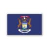 2-Pack Michigan State Flag Decal Stickers | Official Flag of Michigan Stickers | 5-Inches by 3-Inches | Premium Quality Vinyl | PD328 view 1
