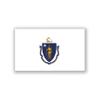 2-Pack Massachusetts State Flag Decal Stickers | Official Flag of Massachusetts Stickers |5-Inches by 3-Inches | Premium Quality Vinyl | PD327F view 1