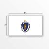 2-Pack Massachusetts State Flag Decal Stickers | Official Flag of Massachusetts Stickers |5-Inches by 3-Inches | Premium Quality Vinyl | PD327F view 2