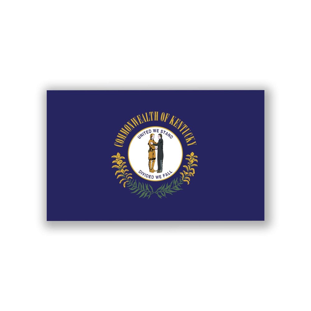 2-Pack Kentucky State Flag Decal Sticker | Official Flag of Kentucky Sticker | 5-Inches by 3-Inches | Premium Quality Vinyl | PD323