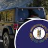 2-Pack Kentucky State Flag Decal Sticker | Official Flag of Kentucky Sticker | 5-Inches by 3-Inches | Premium Quality Vinyl | PD323 view 3