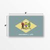 2-Pack Delaware State Flag Decal Stickers | Official Flag of Delaware Stickers | 5-Inches by 3-Inches | Premium Quality Vinyl | PD314 view 2