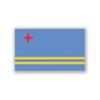 2-Pack Aruba Flag Decal Stickers | Official Flag of Aruba Stickers | 5-Inches by 3-Inches | Premium Quality Vinyl | PD376 view 1
