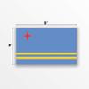 2-Pack Aruba Flag Decal Stickers | Official Flag of Aruba Stickers | 5-Inches by 3-Inches | Premium Quality Vinyl | PD376 view 2