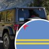 2-Pack Aruba Flag Decal Stickers | Official Flag of Aruba Stickers | 5-Inches by 3-Inches | Premium Quality Vinyl | PD376 view 3