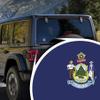 2-Pack Maine State Flag Decal Stickers | Official Flag of Maine Stickers | 5-Inches by 3-Inches | Premium Quality Vinyl | PD325 view 3