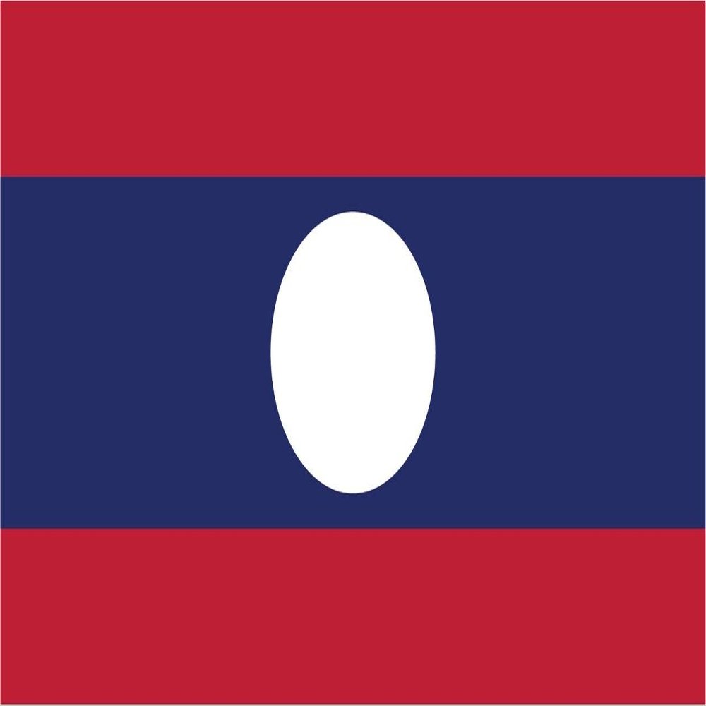 2-Pack Laos Flag Decal Sticker | 5-Inches by 3-Inches | Premium Quality Vinyl | PD463