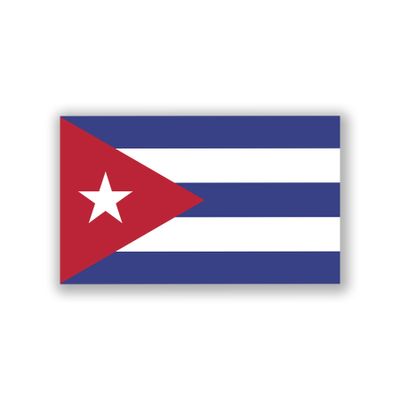 TUKIMA 2-Pack Cuba Flag Decal | 5x5 Inches | Premium Vinyl | PD413