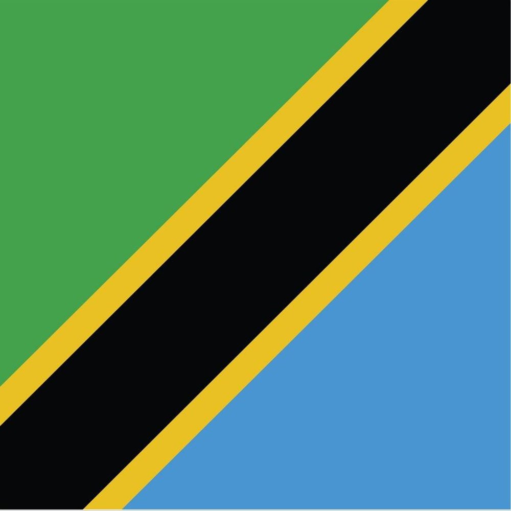 2-Pack Tanzania Flag Decal Sticker | 5-Inches By 3-Inches | Premium Quality Vinyl | PD548