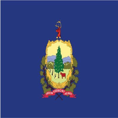 2-Pack Vermont State Flag Decal Sticker | 5-Inches by 3-Inches | Premium Quality Vinyl | PD351