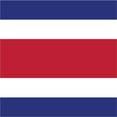 2-Pack Costa Rica Flag Decal Sticker | 5-Inches by 3-Inches | Premium Quality Vinyl | PD411