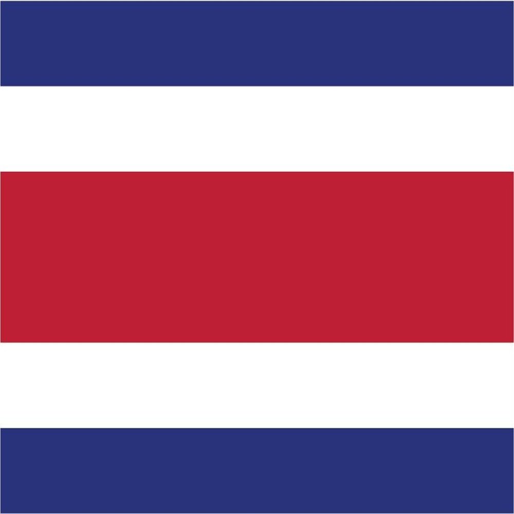 2-Pack Costa Rica Flag Decal Sticker | 5-Inches by 3-Inches | Premium Quality Vinyl | PD411