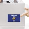 2-Pack Wisconsin State Flag Decal Sticker | 5-Inches by 3-Inches | Premium Quality Vinyl | PD355 view 4