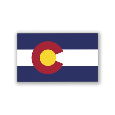 2-Pack Colorado State Flag Decal Sticker | Official State Flag of Colorado Sticker | 5-Inches by 3-Inches | Premium Quality UV Protected Laminated Vinyl | PD312