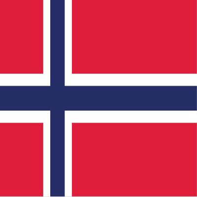 2-Pack Norway Flag Decal Sticker | 5-Inches By 3-Inches | Premium Quality Vinyl | PD501