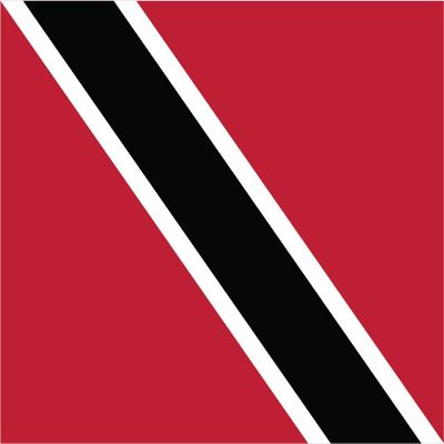 2-Pack Trinidad Flag Decal Sticker | 5-Inches By 3-Inches | Premium Quality Vinyl | PD553
