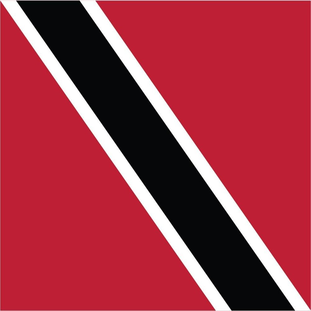 2-Pack Trinidad Flag Decal Sticker | 5-Inches By 3-Inches | Premium Quality Vinyl | PD553