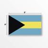 2-Pack Bahamas Flag Decal Sticker | 5-Inches by 3-Inches | Premium Quality Vinyl | PD380 view 2
