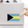 2-Pack Bahamas Flag Decal Sticker | 5-Inches by 3-Inches | Premium Quality Vinyl | PD380 view 4
