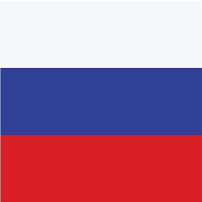 2-Pack Russia Flag Decal Sticker | 5-Inches By 3-Inches | Premium Quality Vinyl | PD516