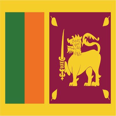 2-Pack Sri Lanka Flag Decal Sticker | 5-Inches By 3-Inches | Premium Quality Vinyl | PD539