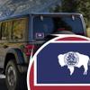 2-Pack Wyoming State Flag Decal Stickers | Official Flag of Wyoming Stickers | 5-Inches by 3-Inches | Premium Quality Vinyl | PD356 view 3