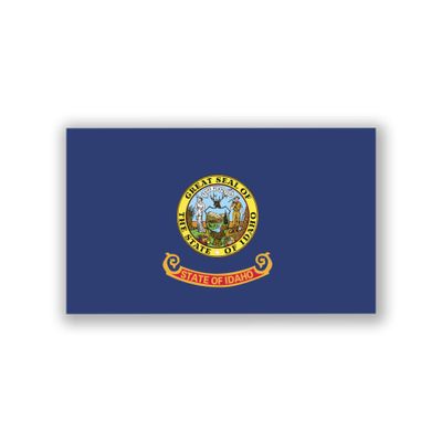 2-Pack Idaho State Flag Decal Stickers | Official Flag of Idaho Stickers | 5-Inches by 3-Inches | Premium Quality Vinyl | PD318